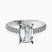 Amy Tapered Eternity Lab Diamond Engagement Ring in 10kt White Gold