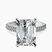 Pre-Designed 10kt White Gold Amy Tapered Eternity Lab Diamond Ring