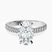 Amy Tapered Eternity Lab Diamond Engagement Ring in 10kt White Gold