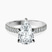 Amy Tapered Eternity Lab Diamond Engagement Ring in 9ct White Gold