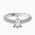 Pre-Designed 10kt White Gold Amy Tapered Eternity Lab Diamond Ring