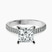 Amy Tapered Eternity Lab Diamond Engagement Ring in 10kt White Gold