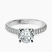 Pre-Designed 10kt White Gold Amy Tapered Eternity Lab Diamond Ring