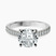 Amy Tapered Eternity Lab Diamond Engagement Ring in 10kt White Gold
