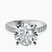 Pre-Designed 10kt White Gold Amy Tapered Eternity Lab Diamond Ring