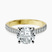 Amy Tapered Eternity Lab Diamond Engagement Ring in 18kt Yellow Gold