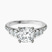 Geneva Side Stone Lab Diamond Engagement Ring in 9ct White Gold