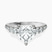 Geneva Side Stone Lab Diamond Engagement Ring in 9ct White Gold
