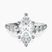 Geneva Side Stone Lab Diamond Engagement Ring in 9ct White Gold