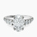 Geneva Side Stone Lab Diamond Engagement Ring in 9ct White Gold