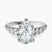 Geneva Side Stone Lab Diamond Engagement Ring in 9ct White Gold