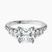 Geneva Side Stone Lab Diamond Engagement Ring in 9ct White Gold