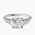 Geneva Side Stone Lab Diamond Engagement Ring in 9ct White Gold