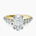 Geneva Side Stone Lab Diamond Engagement Ring in 18ct Yellow Gold
