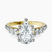 Geneva Side Stone Lab Diamond Engagement Ring in 14ct Yellow Gold