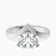 Janes Chevron Lab Diamond Engagement Ring in 10kt White Gold