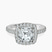Valerie Euro Shank Halo Lab Diamond Engagement Ring in 9ct White Gold