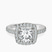 Pre-Designed 10kt White Gold Valerie Euro Shank Halo Lab Diamond Ring