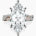 Pre-Designed 14kt Rose Gold Lorene Twisted Shank Lab Diamond Ring