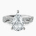 Pre-Designed 10kt White Gold Lorene Twisted Shank Lab Diamond Ring