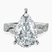 Pre-Designed 10kt White Gold Lorene Twisted Shank Lab Diamond Ring