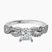 Pre-Designed 10kt White Gold Lorene Twisted Shank Lab Diamond Ring