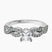 Pre-Designed 10kt White Gold Lorene Twisted Shank Lab Diamond Ring