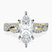 Lorene Twisted Shank Lab Diamond Engagement Ring in 10kt Yellow Gold