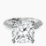 Pre-Designed Platinum Dua Side Stone Knife Edge Lab Diamond Ring
