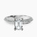 Pre-Designed 10kt White Gold Dua Side Stone Knife Edge Lab Diamond Ring