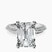 Pre-Designed 14kt White Gold Dua Side Stone Knife Edge Lab Diamond Ring