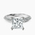 Pre-Designed Platinum Dua Side Stone Knife Edge Lab Diamond Ring