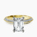 Pre-Designed 18kt Yellow Gold Dua Side Stone Knife Edge Lab Diamond Ring
