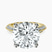 Pre-Designed 18kt Yellow Gold Dua Side Stone Knife Edge Lab Diamond Ring