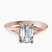 Cynthia Split Shank Lab Diamond Engagement Ring in 18kt Rose Gold