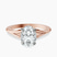 Cynthia Split Shank Lab Diamond Engagement Ring in 18kt Rose Gold