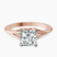 Cynthia Split Shank Lab Diamond Engagement Ring in 18kt Rose Gold