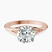 Cynthia Split Shank Lab Diamond Engagement Ring in 18kt Rose Gold