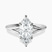 Cynthia Split Shank Lab Diamond Engagement Ring in 10kt White Gold