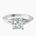 Cynthia Split Shank Lab Diamond Engagement Ring in 10kt White Gold