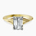 Cynthia Split Shank Lab Diamond Engagement Ring in 10kt Yellow Gold