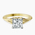 Cynthia Split Shank Lab Diamond Engagement Ring in 10kt Yellow Gold