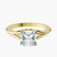 Cynthia Split Shank Lab Diamond Engagement Ring in 10kt Yellow Gold