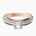 Pre-Designed 14kt Rose Gold Sandra Side Stone Lab Diamond Ring