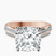 Pre-Designed 14kt Rose Gold Sandra Side Stone Lab Diamond Ring