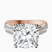 Pre-Designed 18kt Rose Gold Sandra Side Stone Lab Diamond Ring