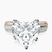 Pre-Designed 14kt Rose Gold Sandra Side Stone Lab Diamond Ring