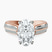 Pre-Designed 14kt Rose Gold Sandra Side Stone Lab Diamond Ring