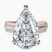 Pre-Designed 14kt Rose Gold Sandra Side Stone Lab Diamond Ring