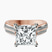 Pre-Designed 14kt Rose Gold Sandra Side Stone Lab Diamond Ring
